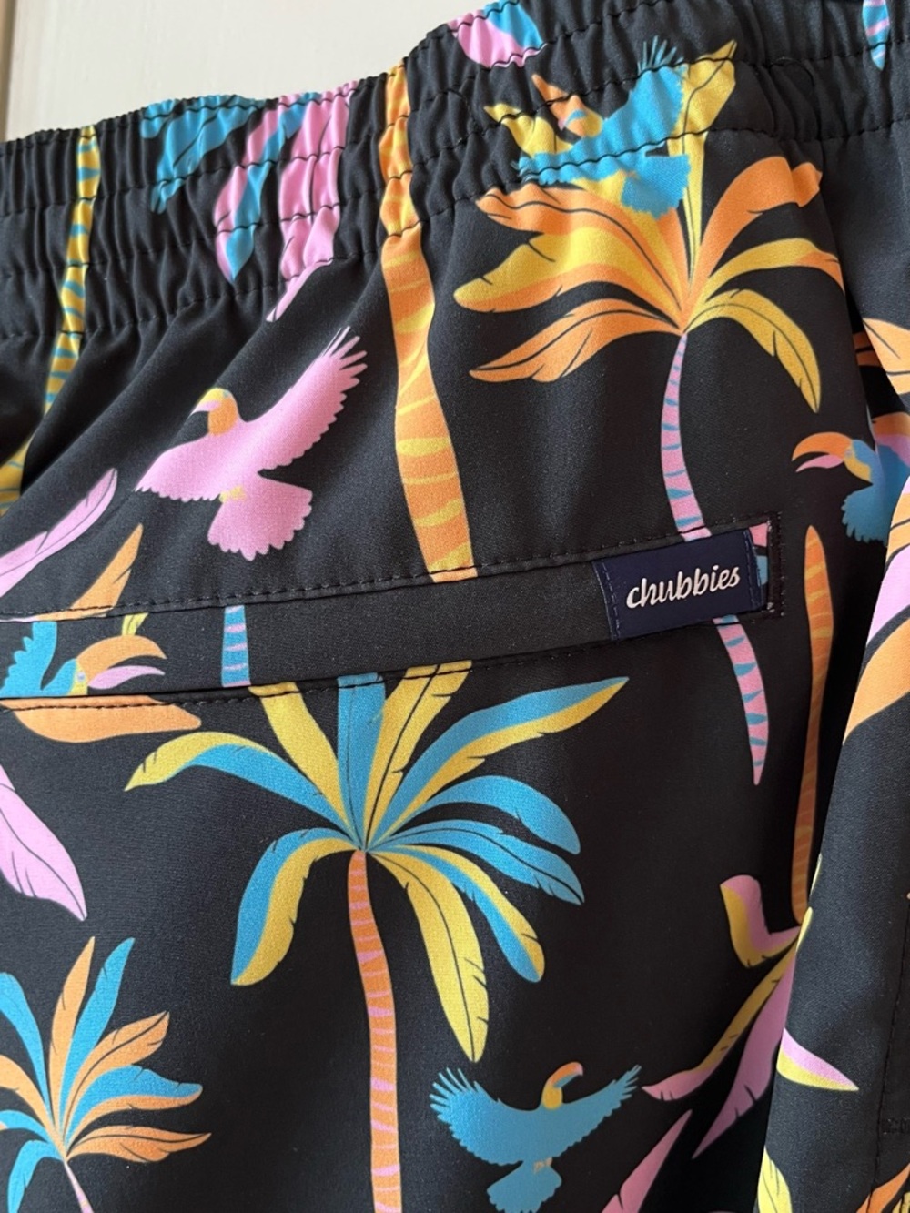 Men’s Chubbies Lined Swim Trunks Tropical print- size XXL - Picture 4 of 7